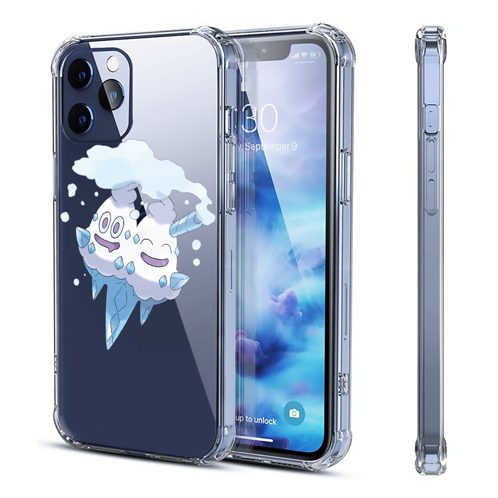 （画像用） ポケットモンスター Pokémon 【iPhone 12シリーズ対応】透明スマホケース（クリアソフトケース）